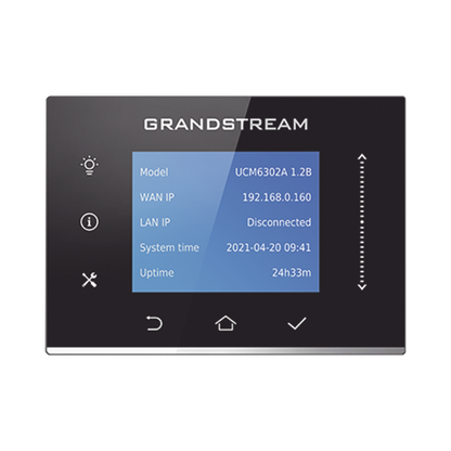IP-PBX UCM6302A / 500 Usuarios / 75 Llamadas Simultáneas / 2 FXO + 2 FXS / 3 Puertos Gigabit PoE+ / Solución Híbrida On-Premise y Cloud