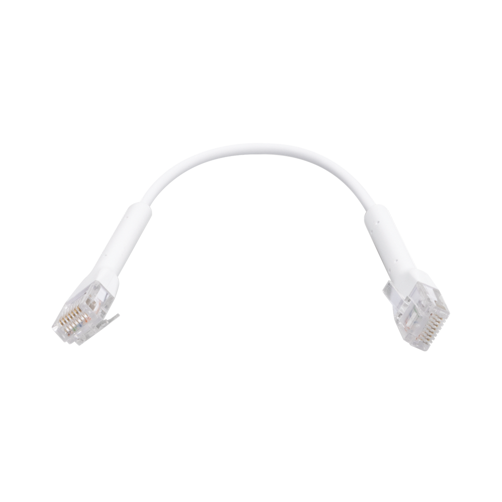 UniFi Ethernet Patch Cable Cat6 de 22 cm (8.66 pulgadas), Color Blanco