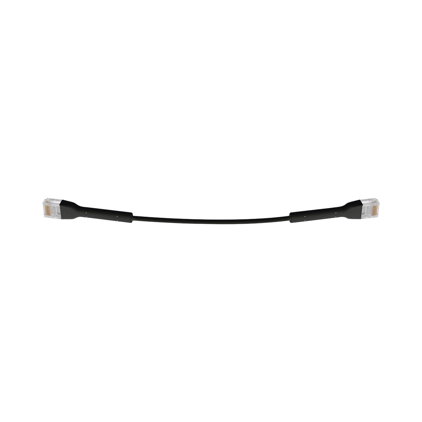UniFi Ethernet Patch Cable Cat6 de 22 cm (8.66 pulgadas), Color Negro