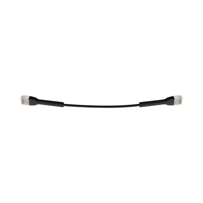 UniFi Ethernet Patch Cable Cat6 de 22 cm (8.66 pulgadas), Color Negro