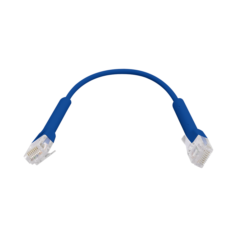UniFi Ethernet Patch Cable Cat6 de 22 cm (8.66 pulgadas), Color Azul