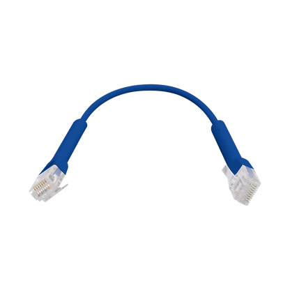 UniFi Ethernet Patch Cable Cat6 de 22 cm (8.66 pulgadas), Color Azul