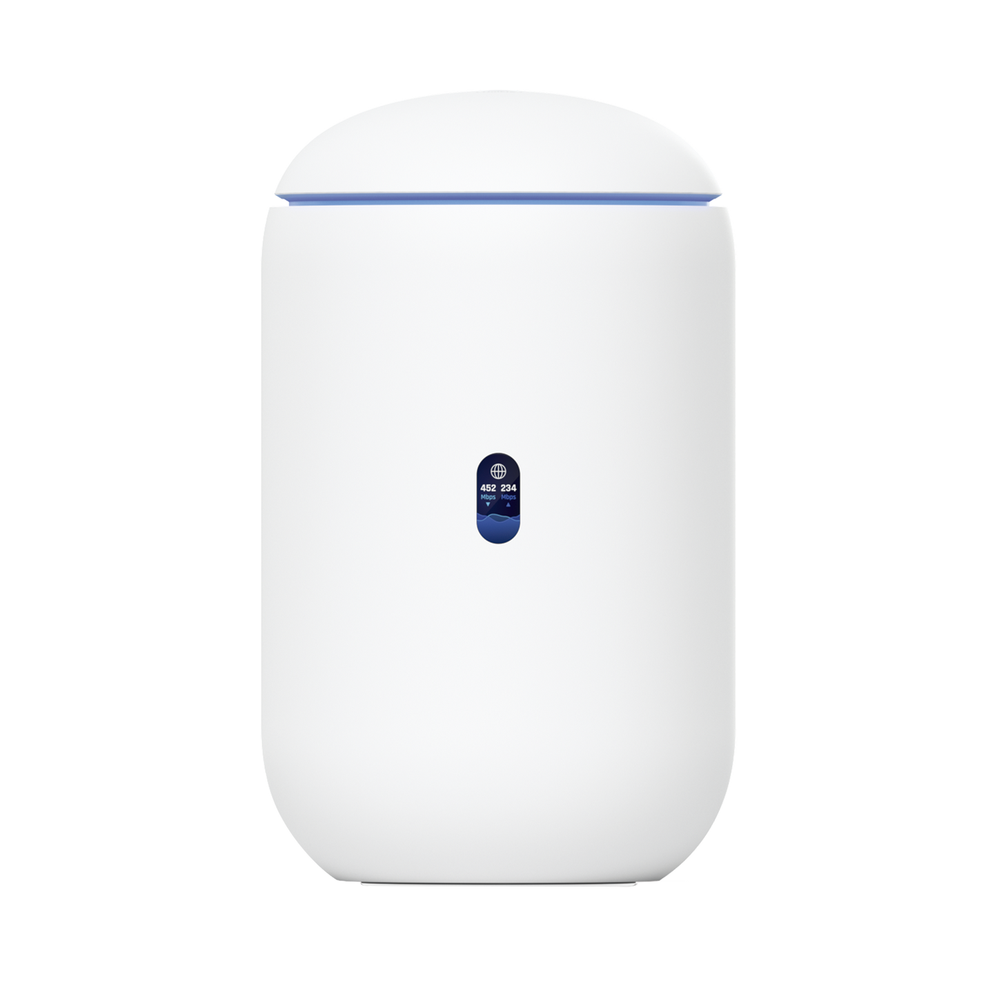UniFi Dream Router con WiFi 6, 4 puertos LAN Gigabit de los cuales 2 son POE 802.3af. Aplicaciones UniFi Network, Protect y Access pre-instaladas. Pantalla LCD