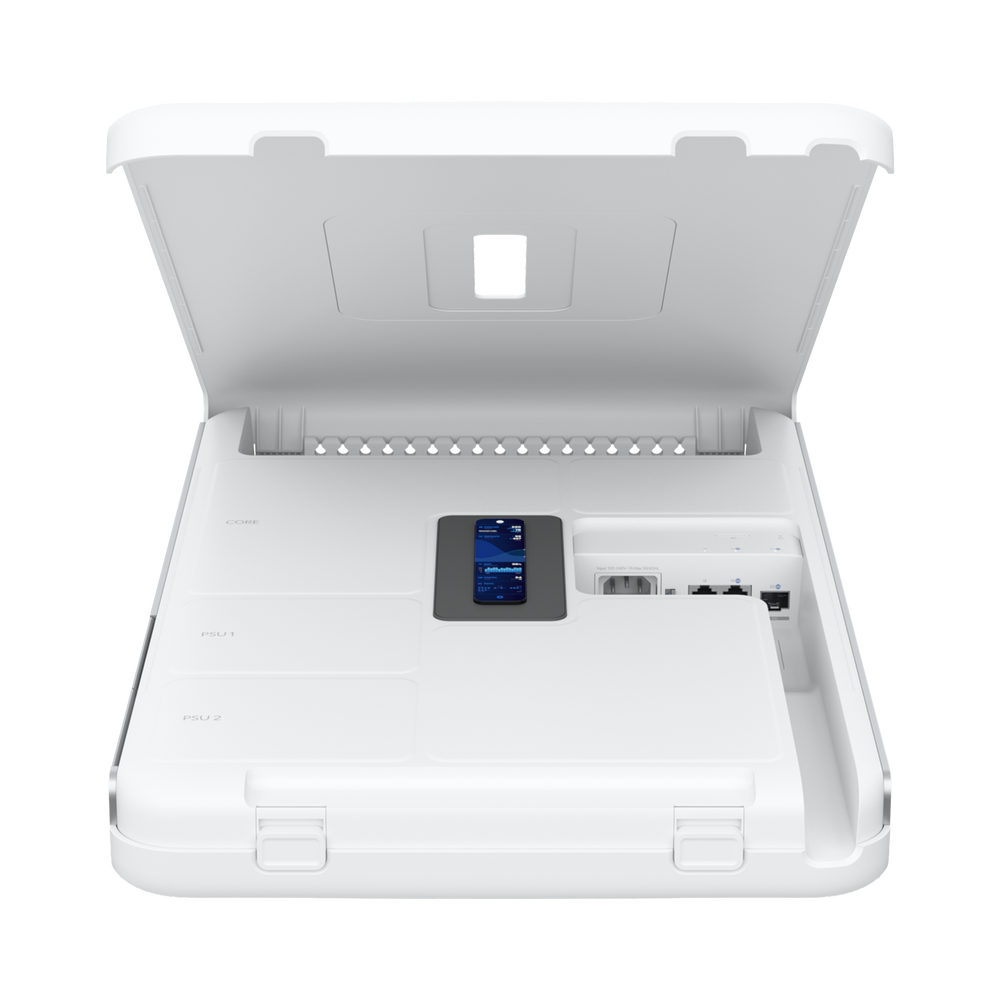 Dream Wall Cloud Gateway 10G Diseñado para Montaje en Pared con WiFi 6 Integrado, Switch PoE de Alta Potencia y Compatibilidad Total con Aplicaciones UniFi