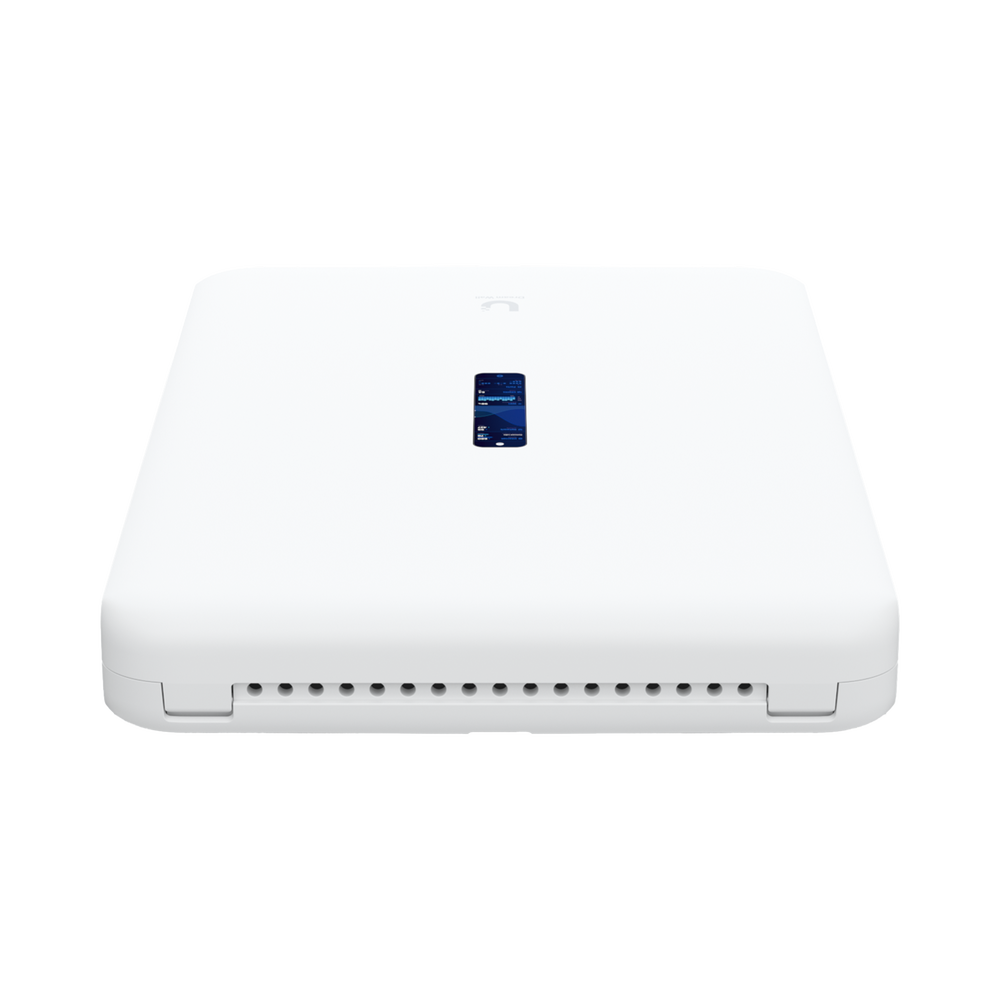 Dream Wall Cloud Gateway 10G Diseñado para Montaje en Pared con WiFi 6 Integrado, Switch PoE de Alta Potencia y Compatibilidad Total con Aplicaciones UniFi