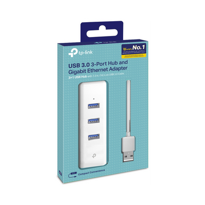 Adaptador de red Ethernet USB 3.0 a RJ45 10/100/1000Mbps