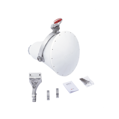 Antena direccional UltraHorn™ 5180-6775 GHz MHz, 24 dBi, ultra rechazo al ruido, conexión a radio sin pérdida y transmisión altamente direccional sin lóbulos laterales