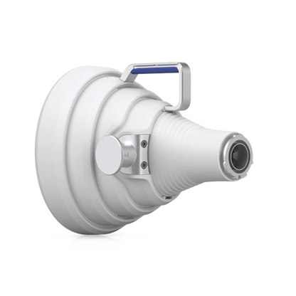 Antena Sectorial 30° tipo Horn para Multipunto, 19.5 dBi. Rango extendido 5.15 - 6.875 GHz. Alto aislamiento al ruido. Compatible solo con AF5XHD, RP5ACGEN2 y LTURocket