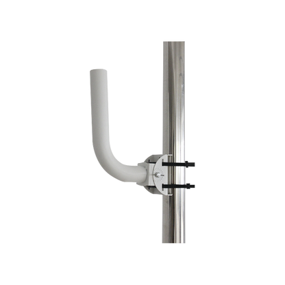 Montaje universal flexible para instalación en poste o pared, compatible con equipos Ubiquiti, Mimosa, Cambium y Altai