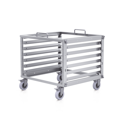 Rack Abierto 6U Compacto y Apilable sin Herramientas para Equipos UniFi, Ensamblaje Toolless, Ruedas con Seguro y Expansión a 12U con Kit de Apilado