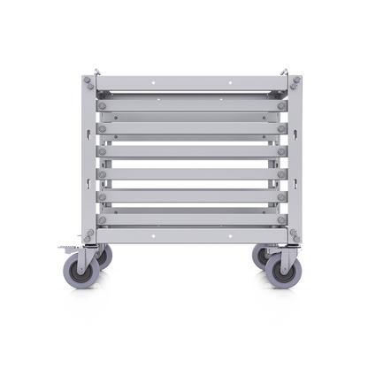 Rack Abierto 6U Compacto y Apilable sin Herramientas para Equipos UniFi, Ensamblaje Toolless, Ruedas con Seguro y Expansión a 12U con Kit de Apilado