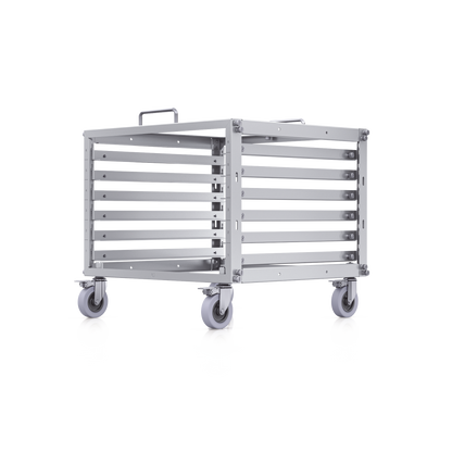 Rack Abierto 6U Compacto y Apilable sin Herramientas para Equipos UniFi, Ensamblaje Toolless, Ruedas con Seguro y Expansión a 12U con Kit de Apilado