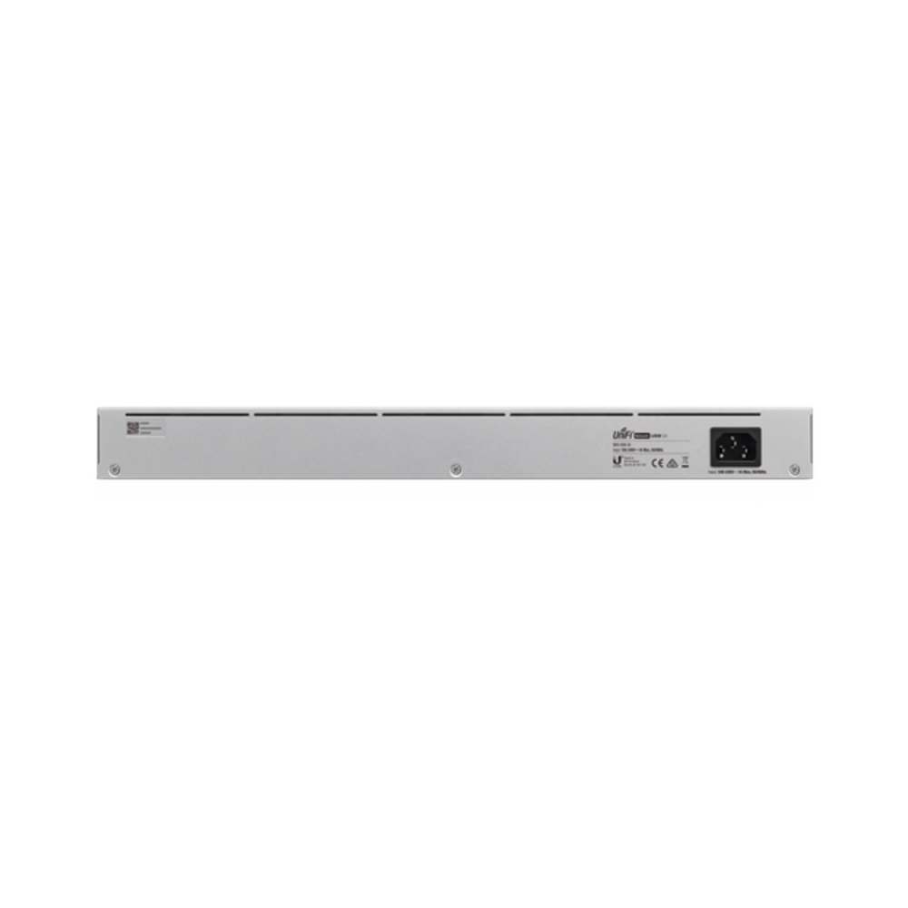 UniFi Switch USW-24, Capa 2 de 24 puertos 10/100/1000 Mbps + 2 puertos 1G SFP, pantalla informativa