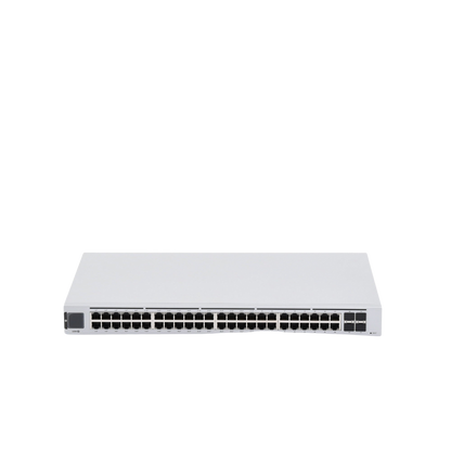 UniFi Switch USW-48-POE, Capa 2 de 48 puertos (32 puertos PoE 802.3af/at + 16 puertos Gigabit) + 4 puertos 1G SFP, 195W, pantalla informativa