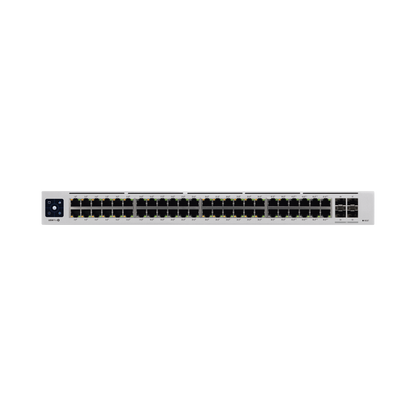 UniFi Switch USW-Pro-48-POE Gen2, Capa 3 de 48 puertos PoE 802.3at/bt + 4 puertos 1/10G SFP+, 600W, pantalla informativa