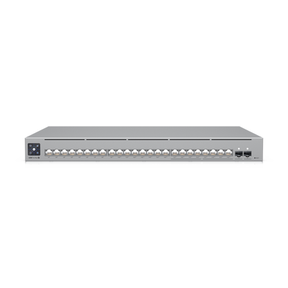 UniFi Switch Pro Max 24 POE, 24 puertos (8 puertos POE++ 2.5 GbE y 16 puertos GbE POE+), 2 puertos SFP+ 10G, 400W, pantalla táctil