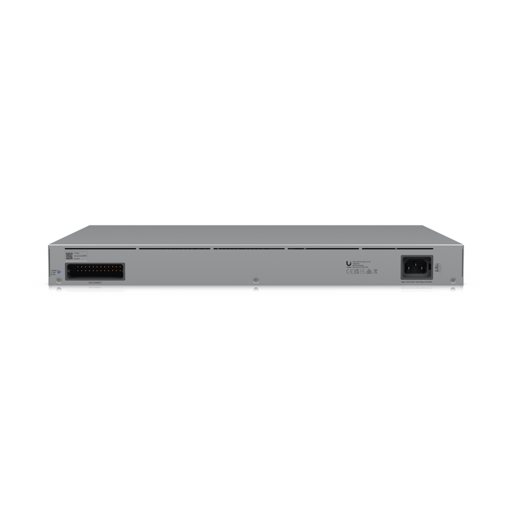 UniFi Switch Pro Max 24 POE, 24 puertos (8 puertos POE++ 2.5 GbE y 16 puertos GbE POE+), 2 puertos SFP+ 10G, 400W, pantalla táctil