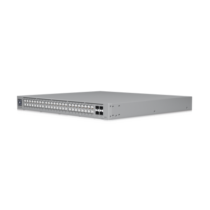 UniFi Switch Pro Max 48 POE, con funciones capa 3, 48 puertos (16 puertos 2.5 GbE (8 POE++ y 8 POE+) y 32 puertos 1 GbE (24 POE+ y 8 POE++)), 2 puertos SFP+ 10G, POE++ 720W, pantalla informativa