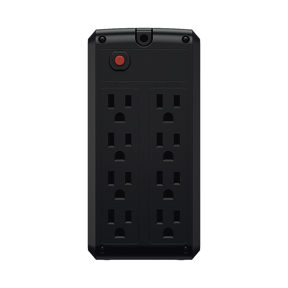 UPS de 550 VA/275 W, Topología Línea Interactiva, Entrada 120 Vca NEMA 5-15P, y 8 Salidas NEMA 5-15R, Puerto USB, Con Regulador de Voltaje (AVR)
