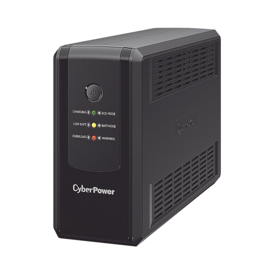 UPS de 750 VA/375 W, Topología Línea Interactiva, Entrada 120 Vca  NEMA 5-15P, y 8 Salidas NEMA 5-15R, Con Regulador de Voltaje (AVR)