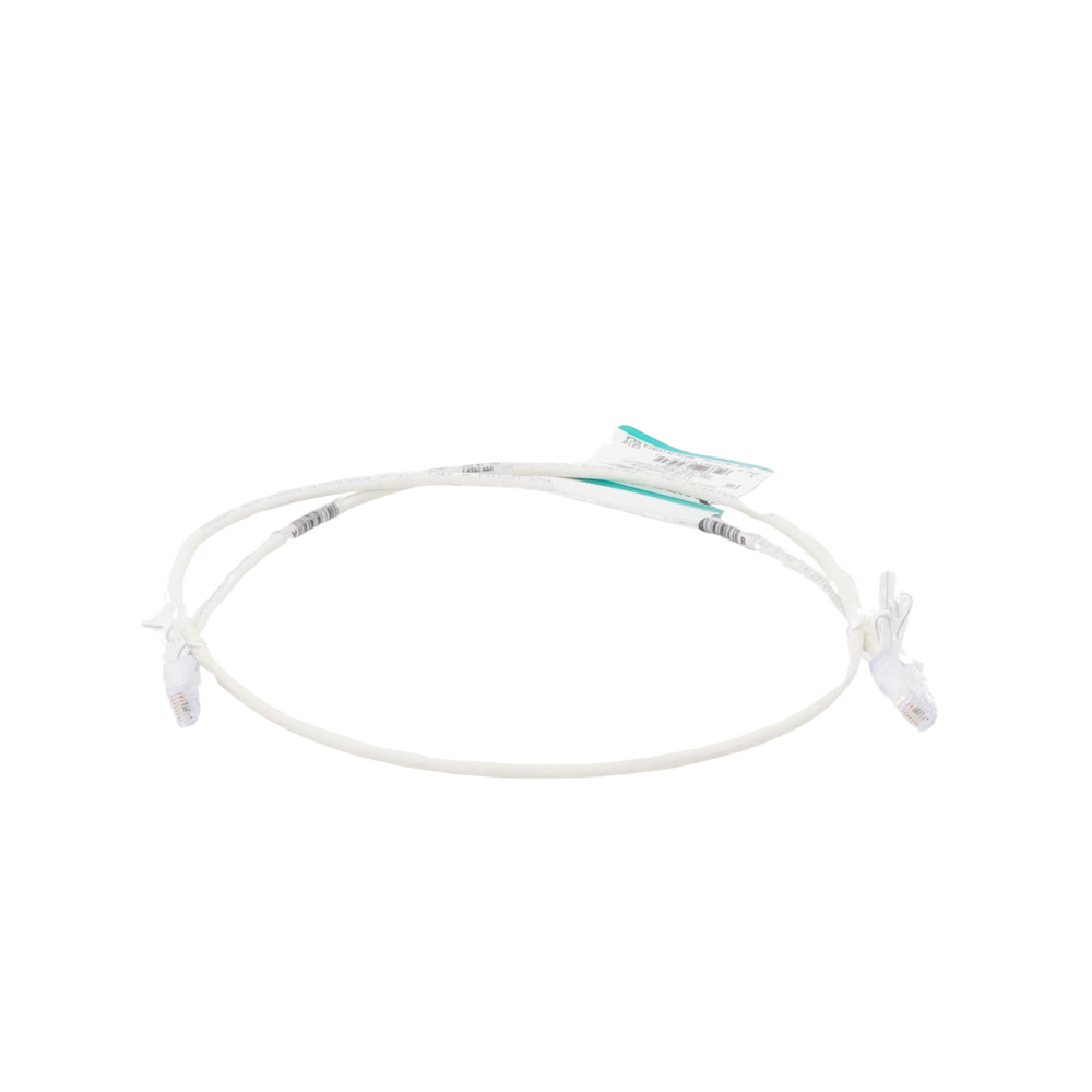 Cable de Parcheo TX6, UTP Cat6, Diámetro Reducido (28AWG), Color Blanco Mate, 0.91 Metros (3 Pies)