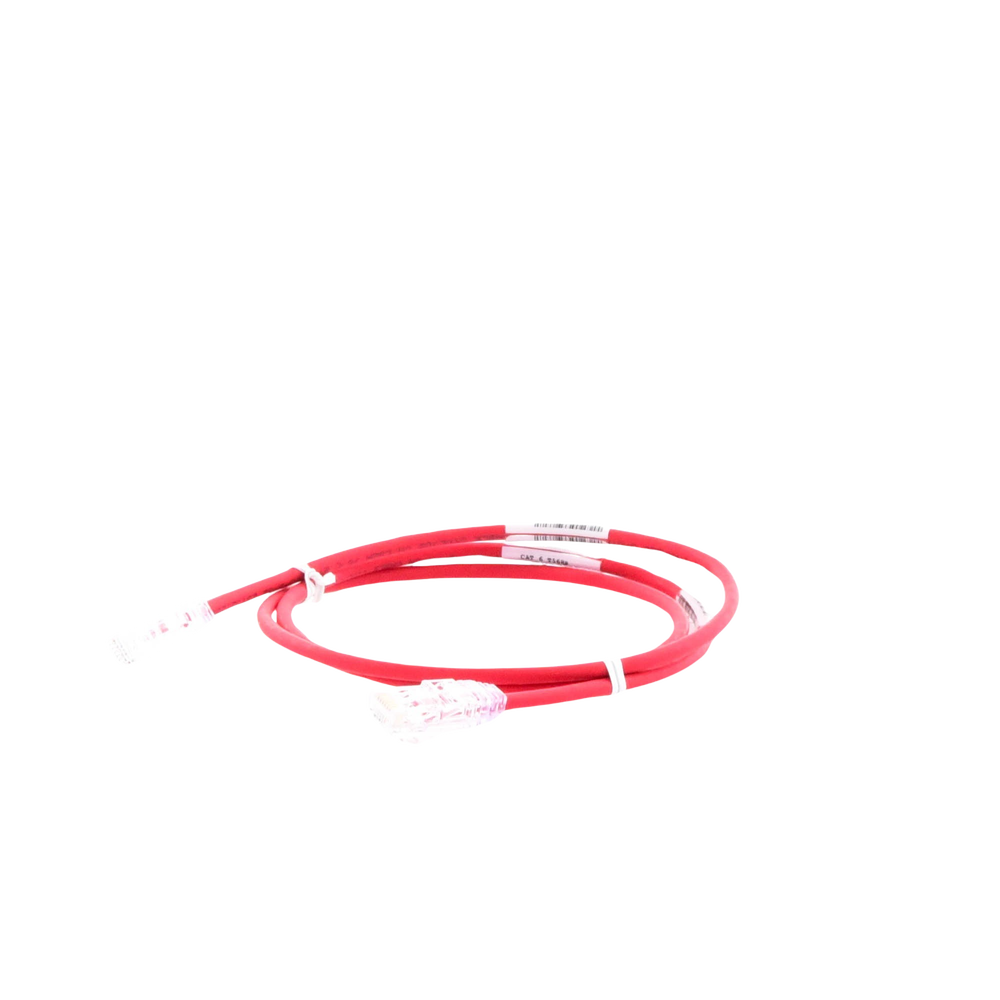 Cable de Parcheo TX6, UTP Cat6, Diámetro Reducido (28AWG), Color Rojo, 0.91 Metros (3 Pies)