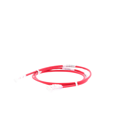 Cable de Parcheo TX6, UTP Cat6, Diámetro Reducido (28AWG), Color Rojo, 0.91 Metros (3 Pies)