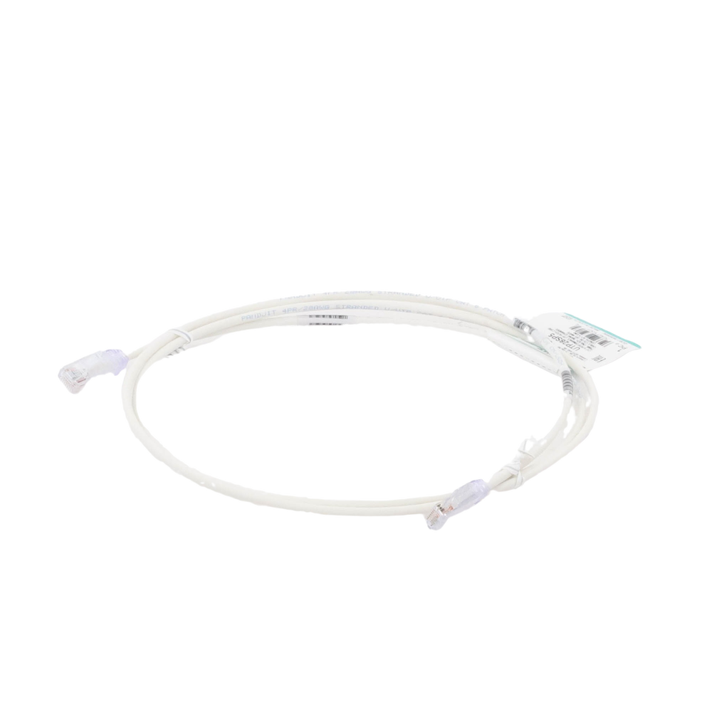 Cable de Parcheo TX6, UTP Cat6, Diámetro Reducido (28AWG), Color Blanco Mate, 1.52 Metros (5 Pies)