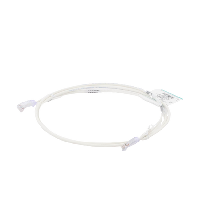 Cable de Parcheo TX6, UTP Cat6, Diámetro Reducido (28AWG), Color Blanco Mate, 1.52 Metros (5 Pies)