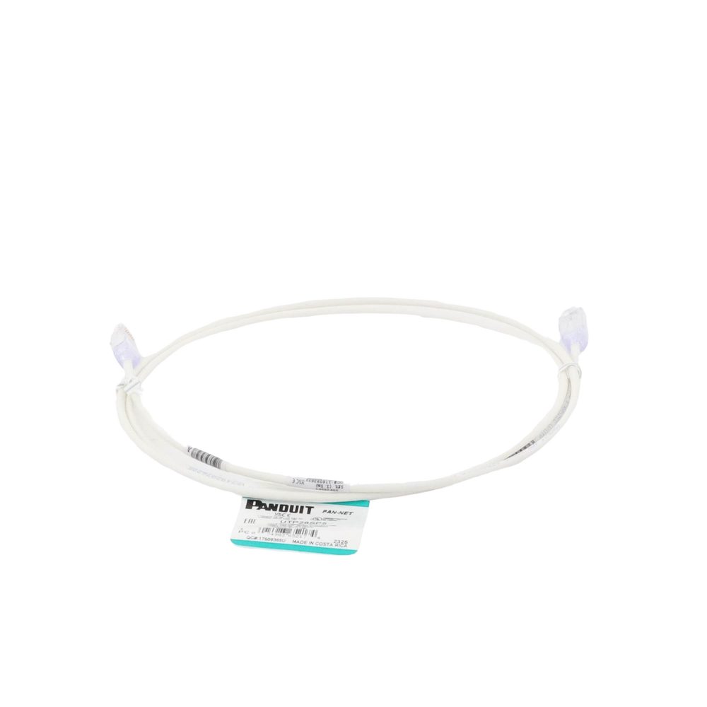 Cable de Parcheo TX6, UTP Cat6, Diámetro Reducido (28AWG), Color Blanco Mate, 1.52 Metros (5 Pies)