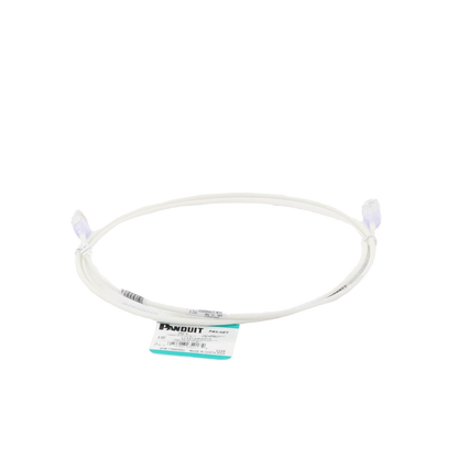 Cable de Parcheo TX6, UTP Cat6, Diámetro Reducido (28AWG), Color Blanco Mate, 1.52 Metros (5 Pies)