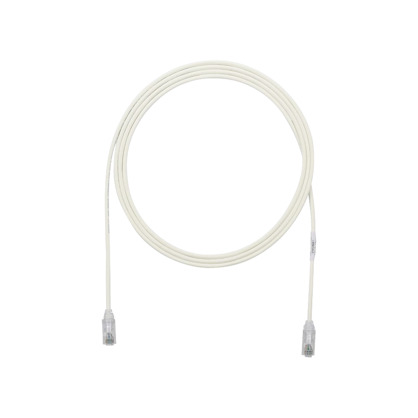 Cable de Parcheo TX6, UTP Cat6, Diámetro Reducido (28AWG), Color Blanco Mate, 1.52 Metros (5 Pies)
