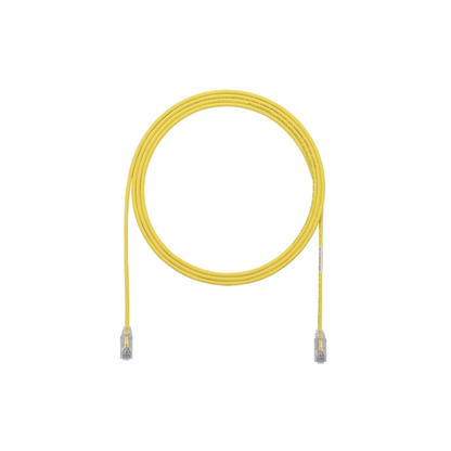 Cable de Parcheo TX6, UTP Cat6, Diámetro Reducido (28AWG), Color Amarillo, 1.52 Metros (5 Pies)