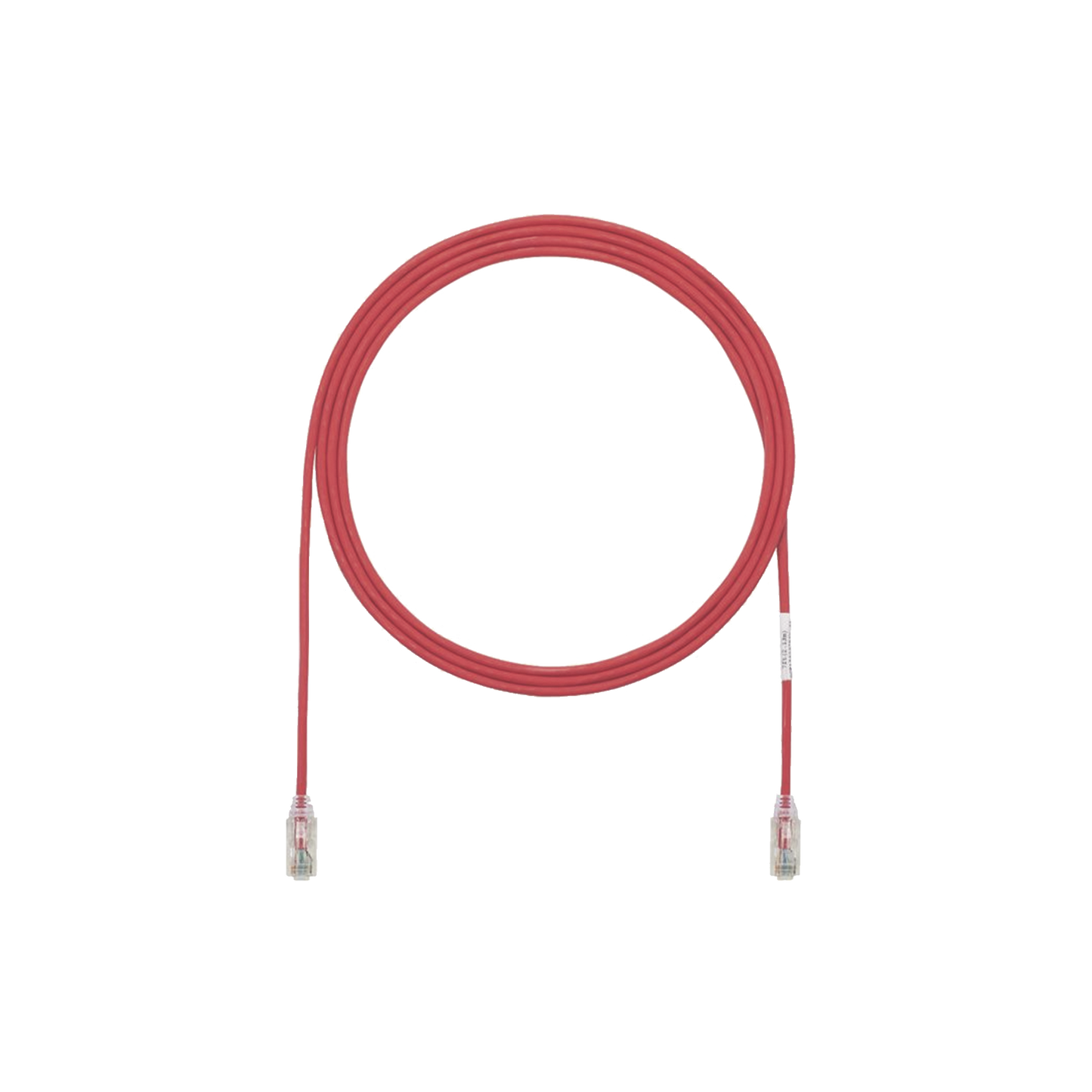 Cable de Parcheo TX6, UTP Cat6, Diámetro Reducido (28AWG), Color Rojo, 19.81 Metros (65 Pies)