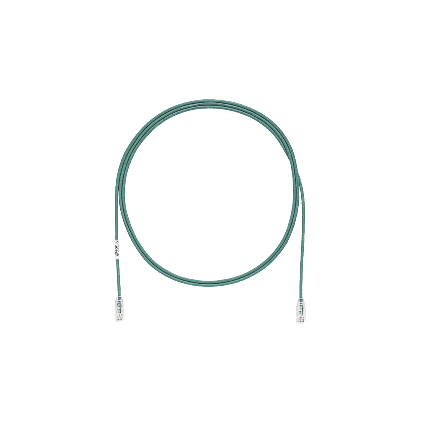 Cable de Parcheo TX6, UTP Cat6, Diámetro Reducido (28AWG), Color Verde, 2.74 Metros (9 Pies)