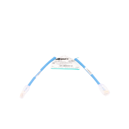 Cable de Parcheo UTP Cat6A, CM/LSZH, Diámetro Reducido (28AWG), Color Azul, 0.3 Metros (1 Pie)