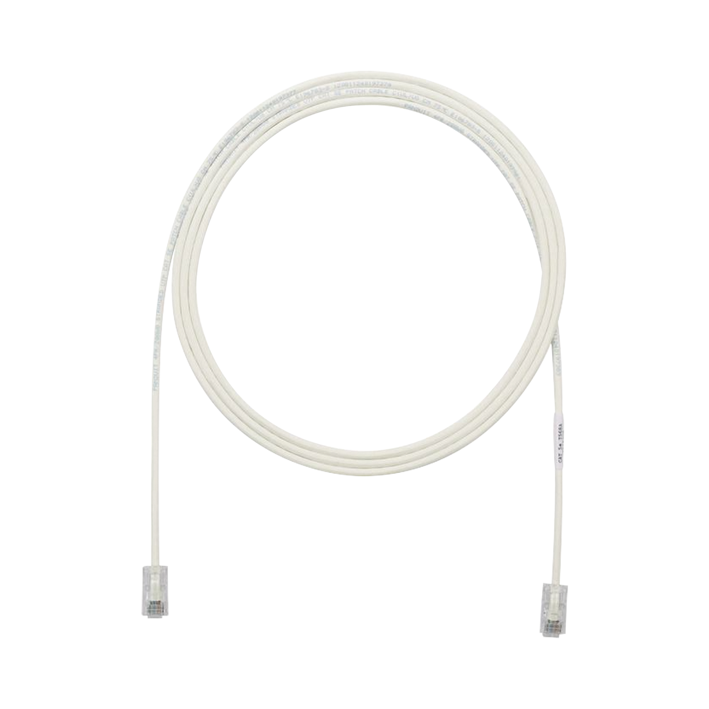 Cable de Parcheo UTP Cat6A, CM/LSZH, Diámetro Reducido (28AWG), Color Blanco Mate, 0.91 Metros (3 Pies)
