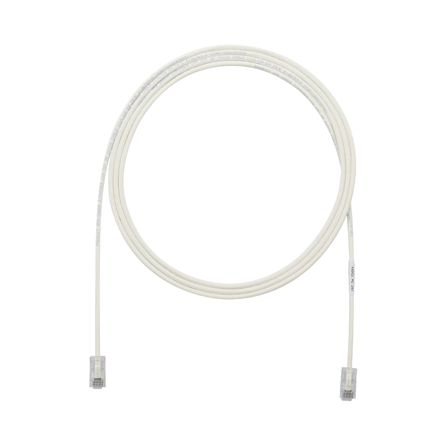Cable de Parcheo UTP Cat6A, CM/LSZH, Diámetro Reducido (28AWG), Color Blanco Mate, 10.67 Metros (35 Pies)