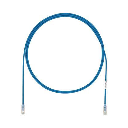 Cable de Parcheo UTP Cat6A, CM/LSZH, Diámetro Reducido (28AWG), Color Azul, 1.52 Metros (5 Pies)