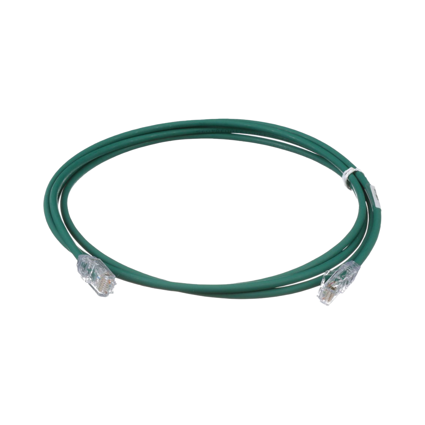 Cable de Parcheo UTP Cat6A, CM/LSZH, Diámetro Reducido (28AWG), Color Verde, 1.52 Metros (5 Pies)