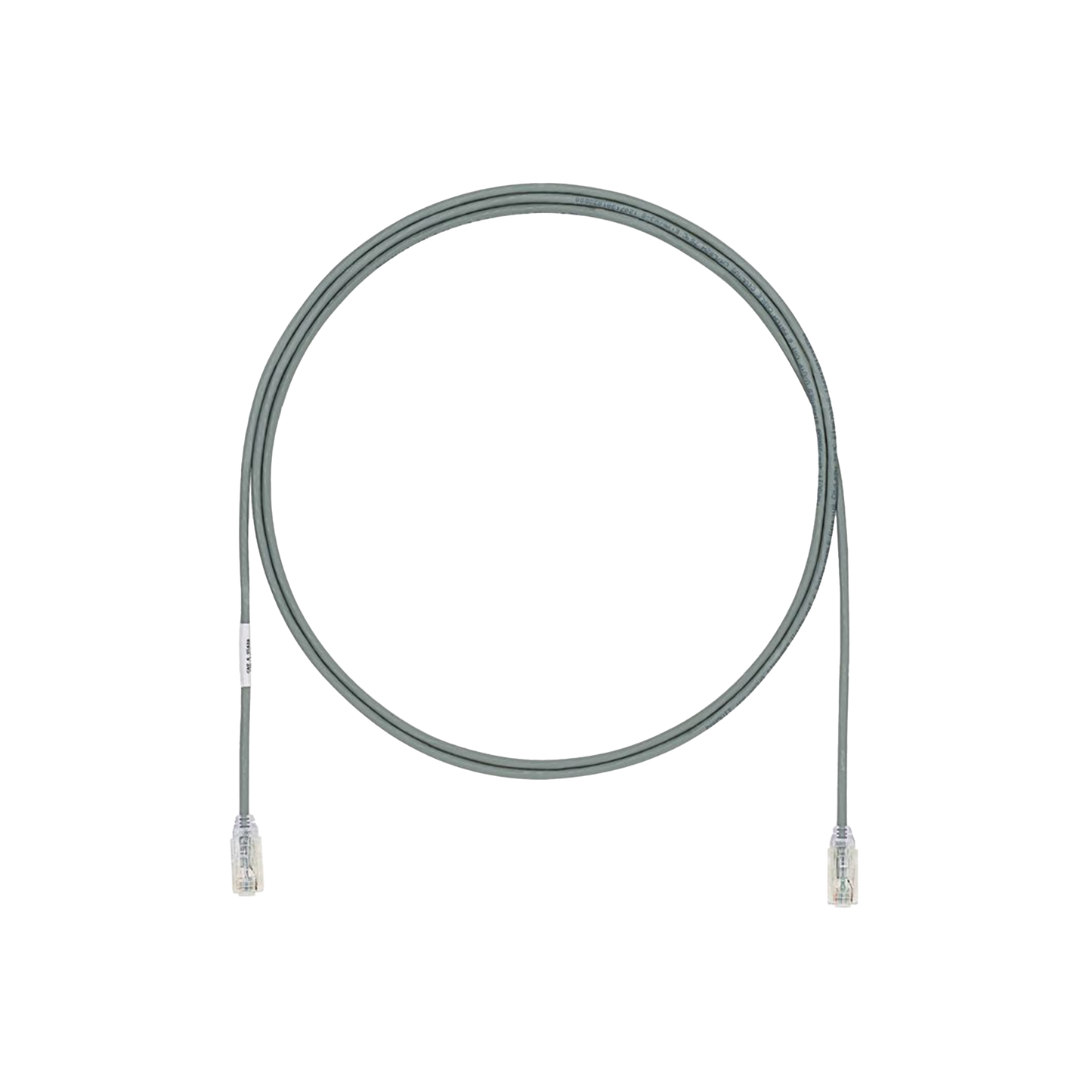 Cable de Parcheo UTP Cat6A, CM/LSZH, Diámetro Reducido (28AWG), Color Gris, 1.52 Metros (5 Pies)