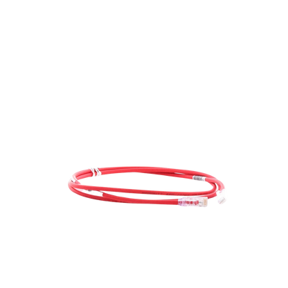 Cable de Parcheo UTP Cat6A, CM/LSZH, Diámetro Reducido (28AWG), Color Rojo, 1.52 Metros (5 Pies)