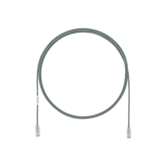 Cable de Parcheo UTP Cat6A, CM/LSZH, Diámetro Reducido (28AWG), Color Gris, 19.81 Metros (65 Pies)