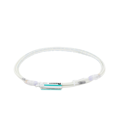Cable de Parcheo UTP Cat6A, CM/LSZH, Diámetro Reducido (28AWG), Color Blanco Mate, 2.13 Metros (7 Pies)