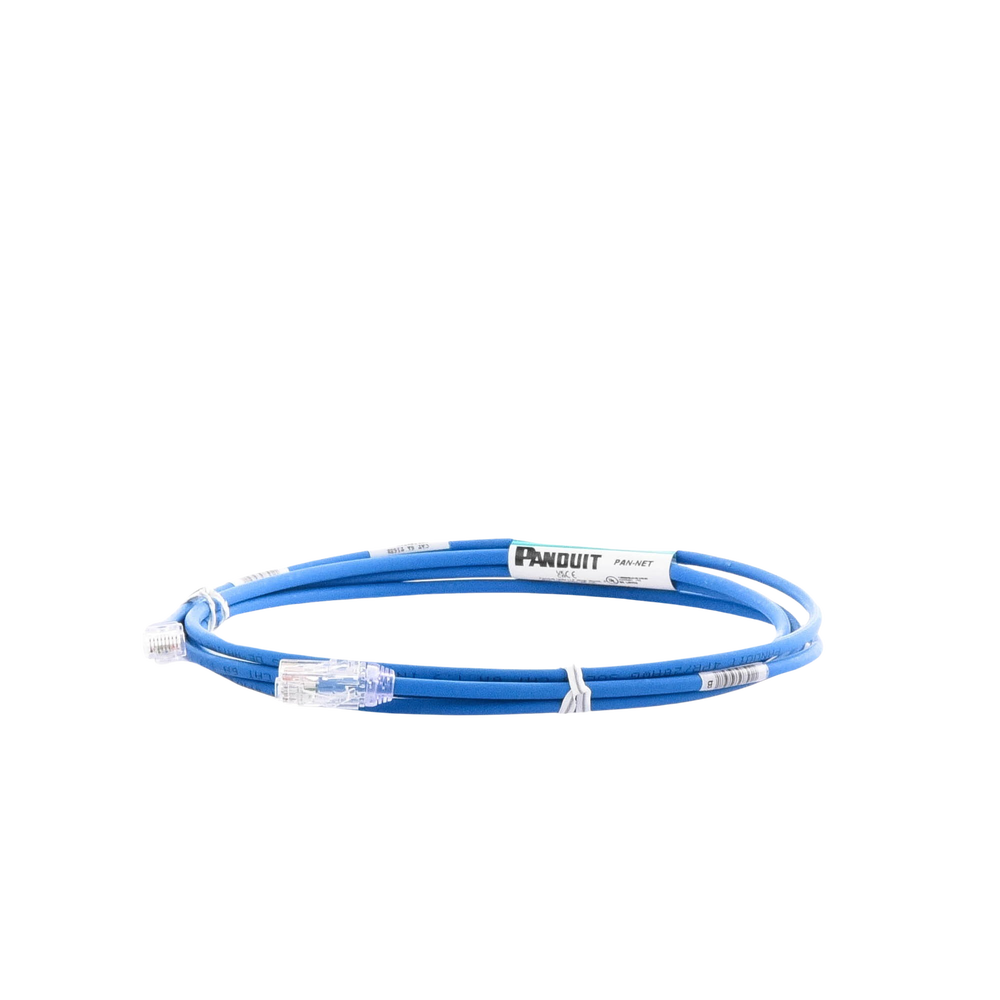 Cable de Parcheo UTP Cat6A, CM/LSZH, Diámetro Reducido (28AWG), Color Azul, 2.13 Metros (7 Pies)