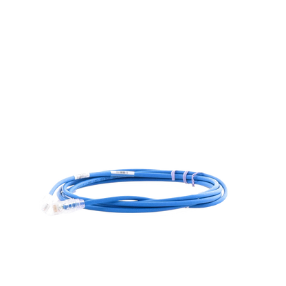 Cable de Parcheo UTP Cat6A, CM/LSZH, Diámetro Reducido (28AWG), Color Azul, 2.44 Metros (8 Pies)