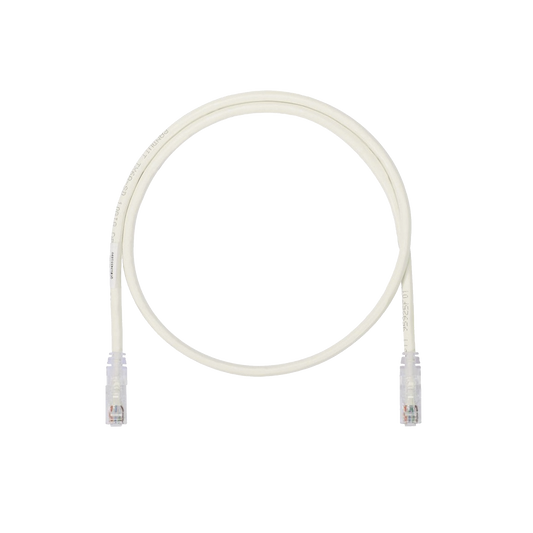 Cable de Parcheo UTP, Cat6A, 26 AWG, CM, Color Blanco Mate, 1.52 Metros (5 Pies)