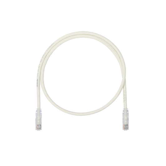Cable de Parcheo UTP, Cat6A, 24 AWG, CM, Color Blanco, 1.5 Metros (4.92 Pies)