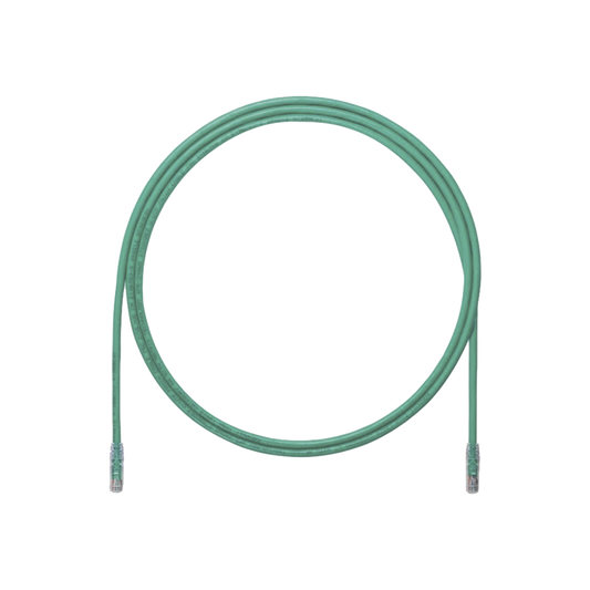 Cable de Parcheo UTP, Cat6A, 24 AWG, CM, Color Verde, 4.57 Metros (15 Pies)