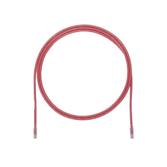 Cable de Parcheo UTP, Cat6A, 24 AWG, CM, Color Rojo, 5.18 Metros (17 Pies)